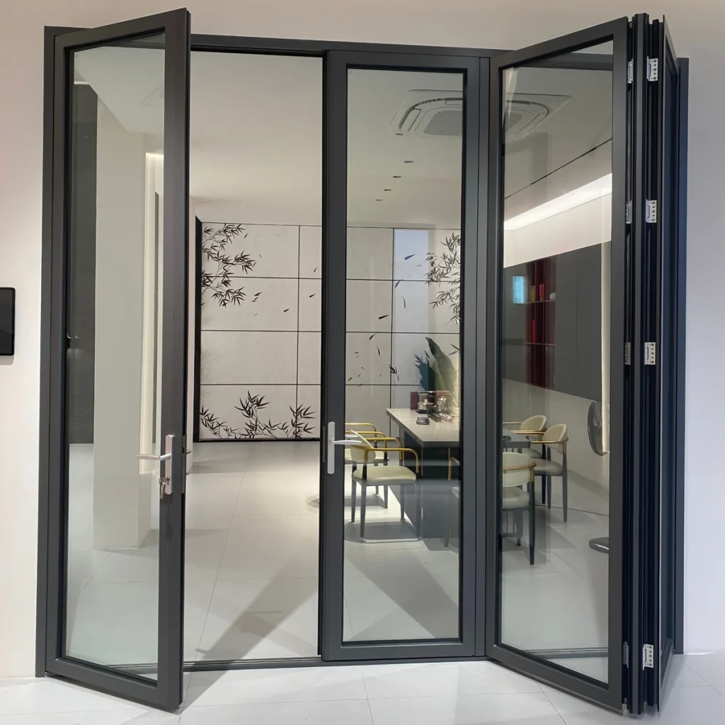 Aluminum Bifold Door Four foldable panels
