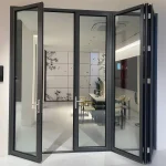 Aluminum Bifold Door Four foldable panels