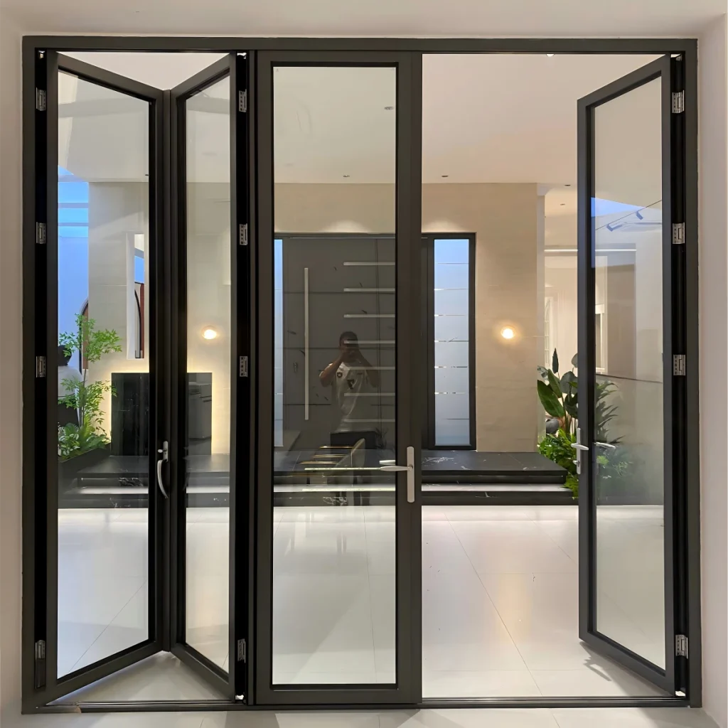 Aluminum Bifold Door reverse