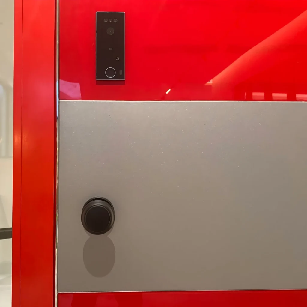 Modern luxury villa pivot entrance door middle