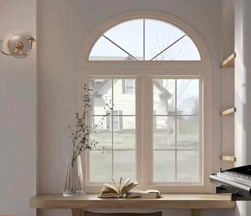 Specialty Shape Windows The round window in the study