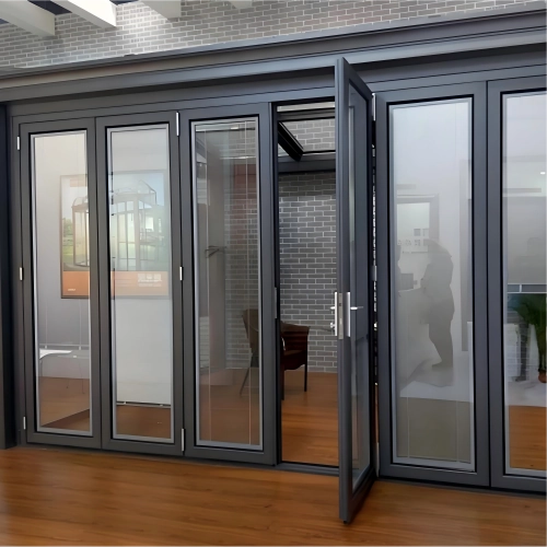 Top and bottom track roller system for smooth sliding and folding operation