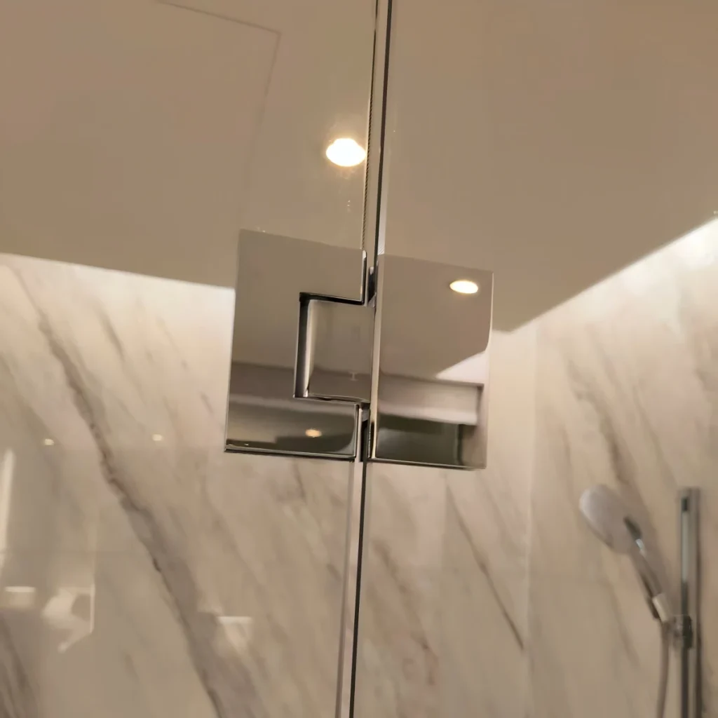 bathroom glass door hinge
