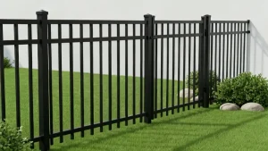 Black Aluminum Fence