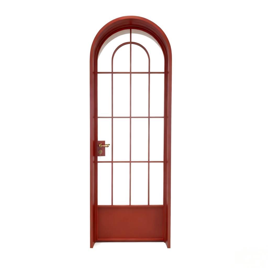 French wooden door feature