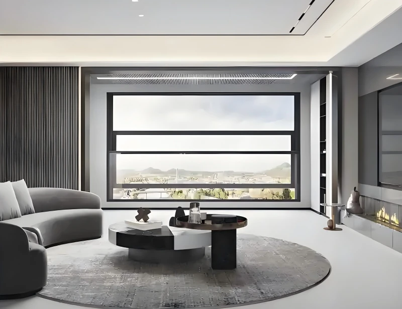 Intelligent aluminum floor-to-ceiling windows