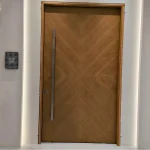 Light Brown Solid Wood Door reverse