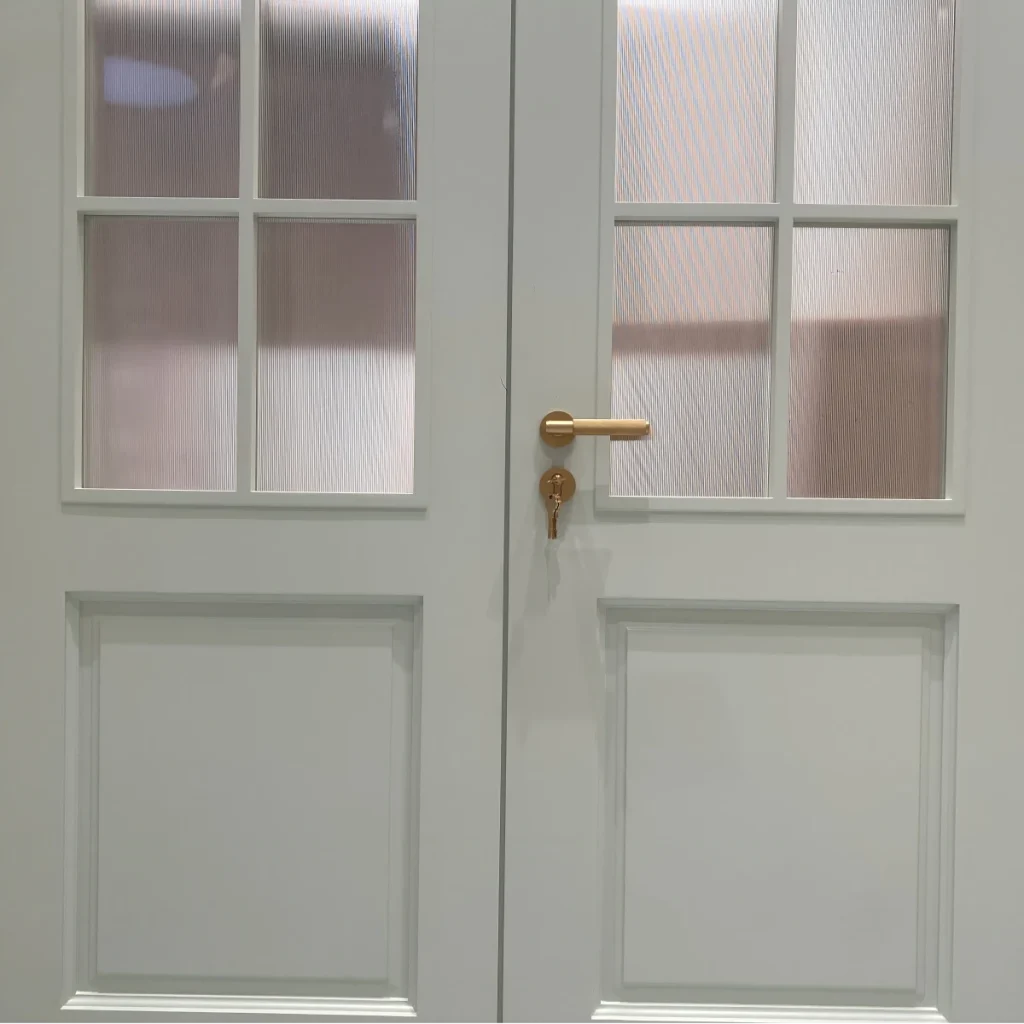 Wood Door with Glass front