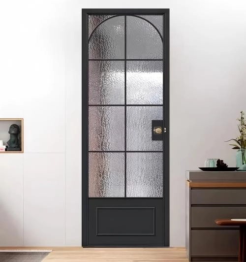 Aluminium Single French Doors With an arc shape