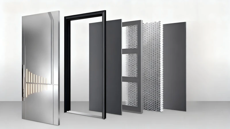 Aluminum Entry Doors Safe structure