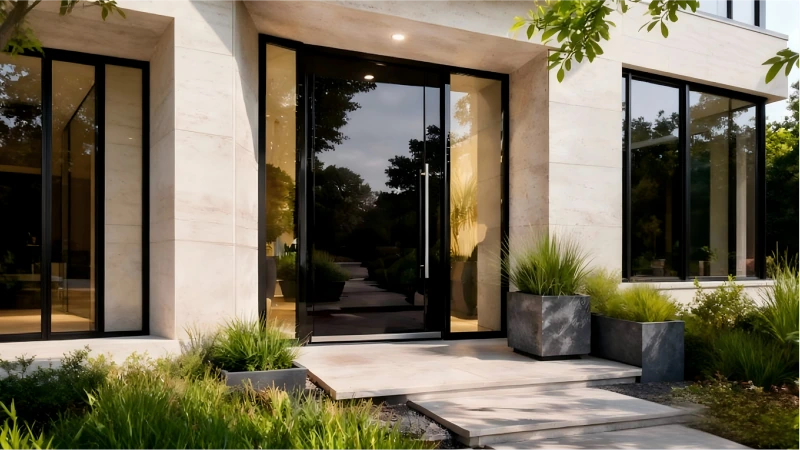 High Gloss Black Front Doors Are Trending in Modern Homes