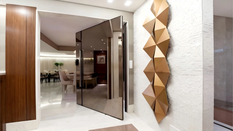 High Gloss Black Front Doors Signal Luxury