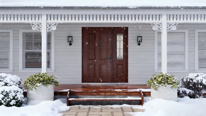 How to Insulate a Front Door for Winter