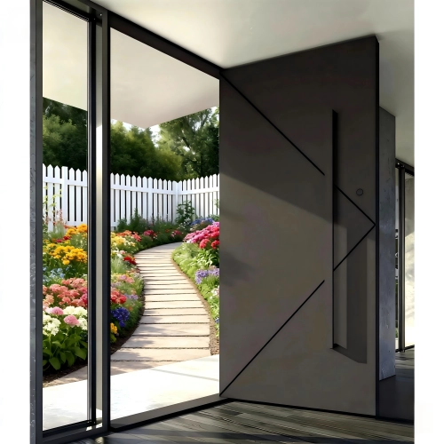 Modern Pivot Door residence