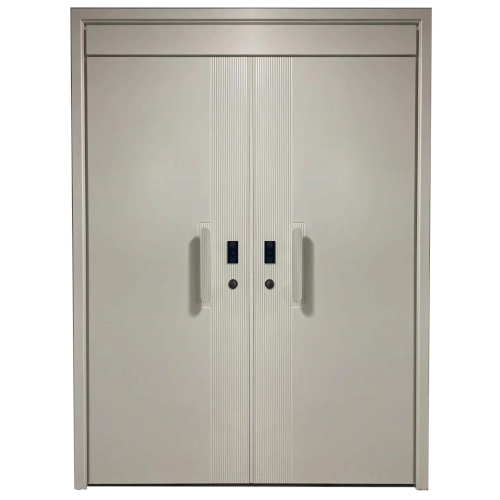 Solid Wood Double Front Doors intelligent lock