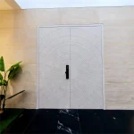 Solid Wood Double Front Doors reverse