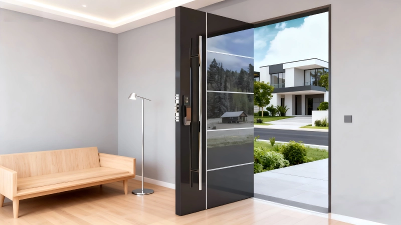 High Gloss Black Front Doors practical application