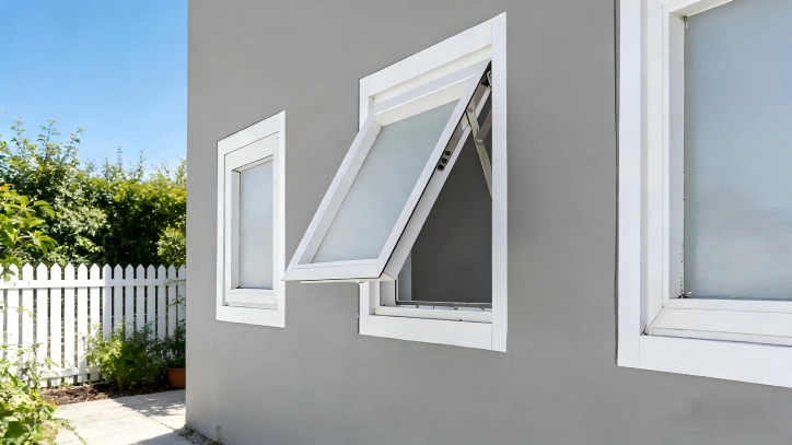 Modern home exterior featuring energy-efficient uPVC awning windows