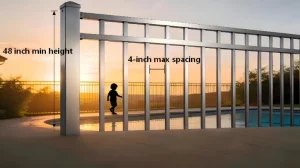 aluminum pool fence compliance