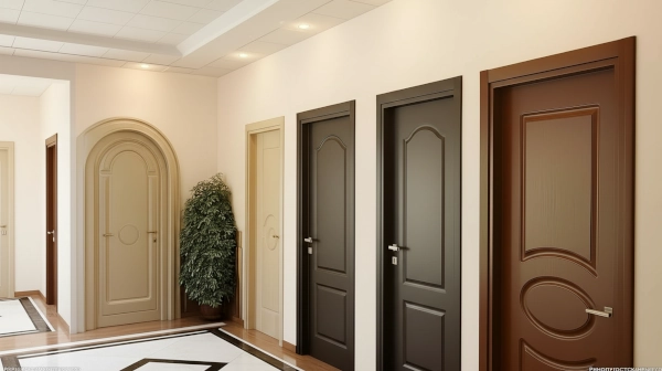 Different styles of solid wood doors