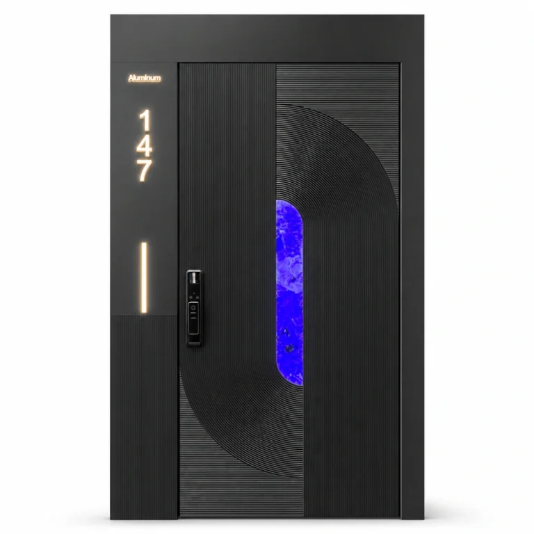 Black Aluminum Entrance Doors