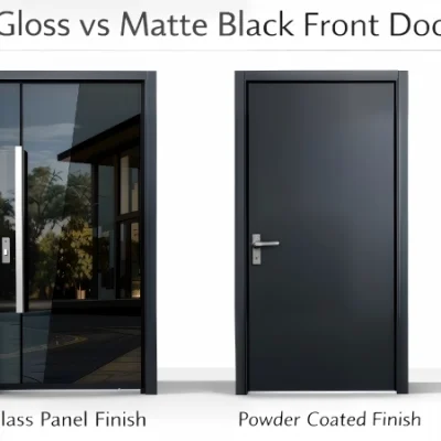 High Gloss vs Matte Black Front Doors High Gloss vs Matte Black Front Doors